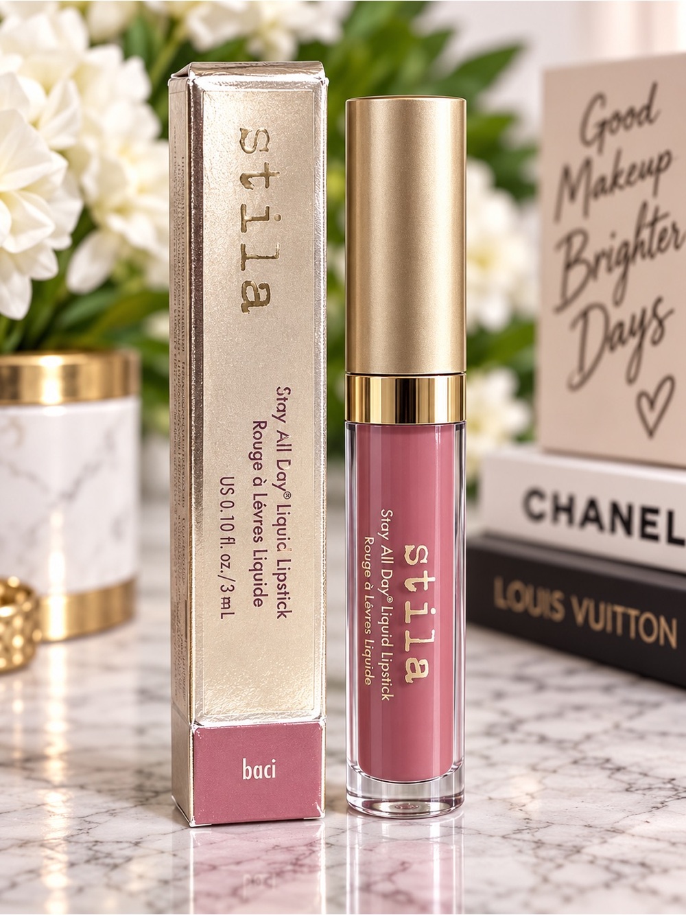 Stila Stay All Day Liquid Lipstick Baci Full Size Matte Long Wear 3mL
